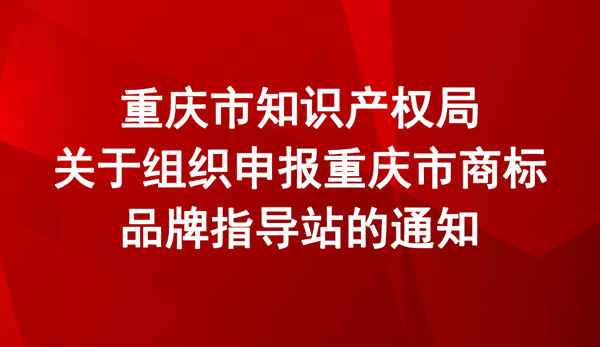 重庆市商标品牌指导站申报