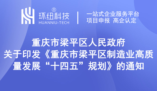 重庆梁平区制造业高质量发展十四五规划