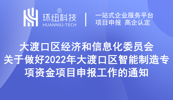 大渡口区智能制造专项资金项目申报