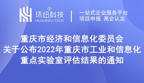 2022年重庆市工业和信息化重点实验室评估结果