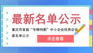 市经信委 | 重庆市首届“专精特新”中小企业优秀企业家名单公示