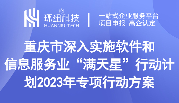 重庆市深入实施软件和信息服务业“满天星”行动计划2023年专项行动方案