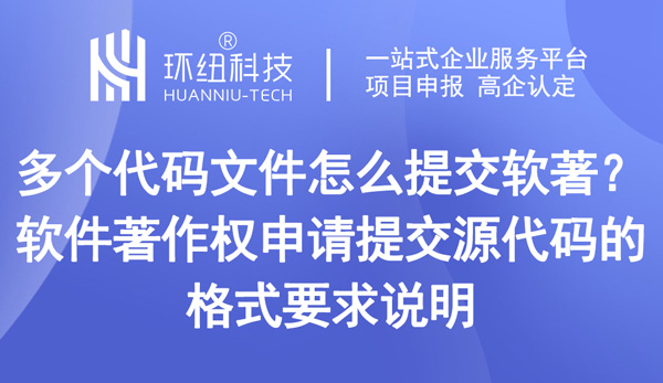 多个代码文件怎么提交软著