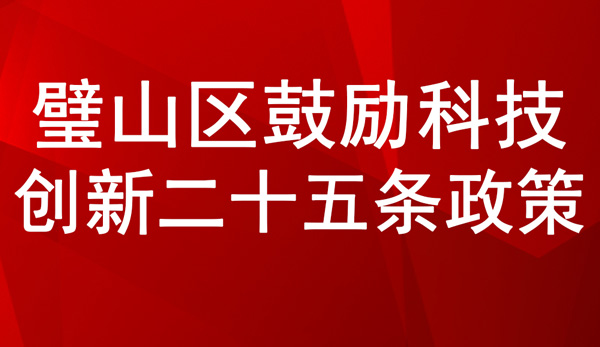 璧山区鼓励科技创新二十五条政策