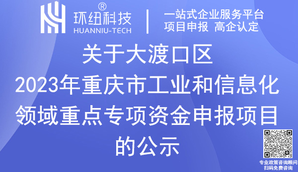 大渡口区重点专项资金项目名单