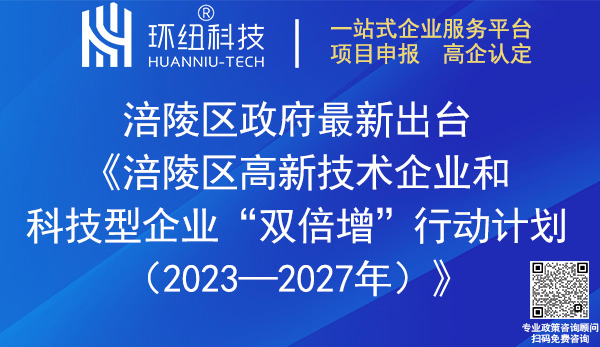 涪陵区高新技术企业和科技型企业双倍增行动计划