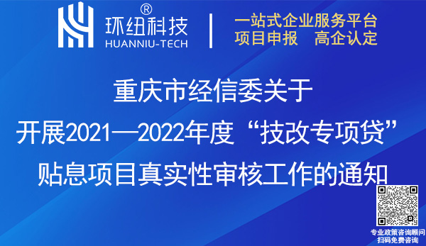 重庆技改专项贷贴息项目真实性审核